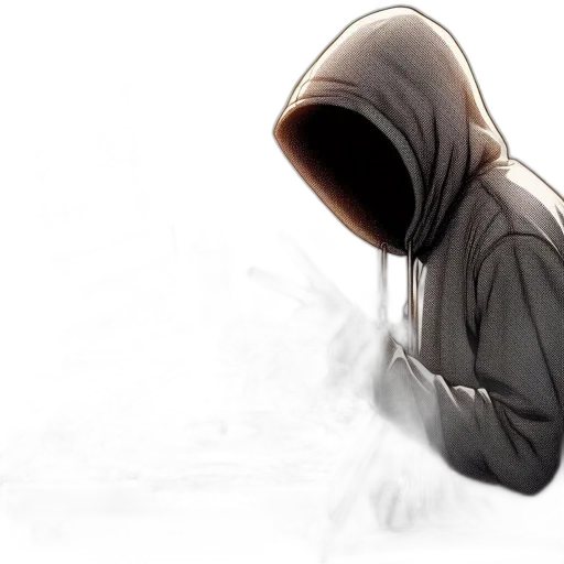 mask, jacket, creature, weapon transparent PNG cut-out
