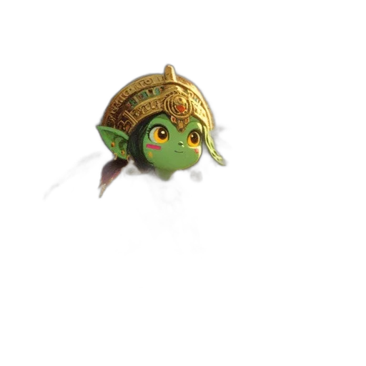 dragon, crown, creature, staff transparent PNG cut-out