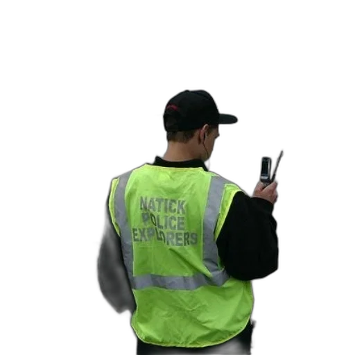 staff, jacket, hat, police transparent PNG cut-out