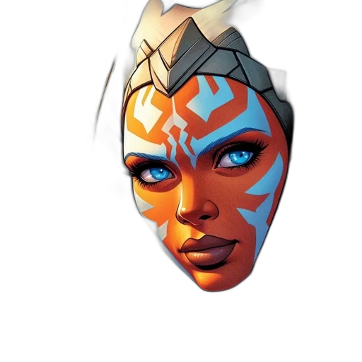 mask, face, crown, staff transparent PNG cut-out