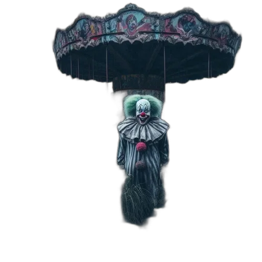 umbrella, staff, hat, dress transparent PNG cut-out