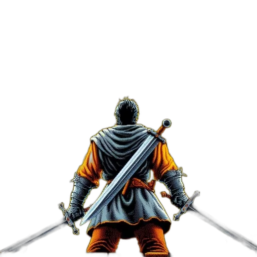 sword, staff, weapon, jacket transparent PNG cut-out