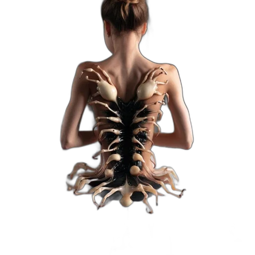 hair, dress, creature, jewelry transparent PNG cut-out