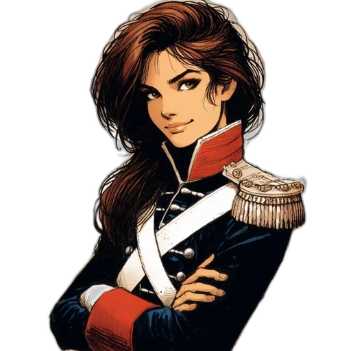 staff, jacket, crown, face transparent PNG cut-out