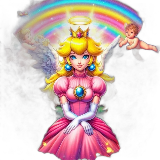 crown, dress, staff, weapon transparent PNG cut-out