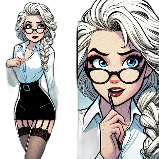 comic book art, cartoon, concept art, anime transparent PNG cut-out