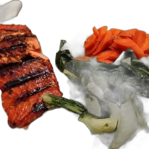 food, photorealistic, 3d render, plate transparent PNG cut-out