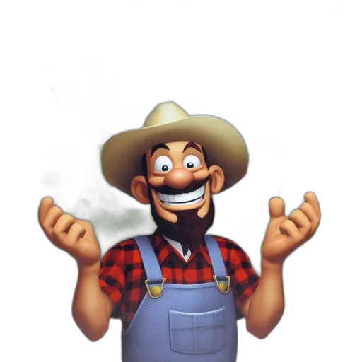 staff, hat, pixel art, cartoon transparent PNG cut-out