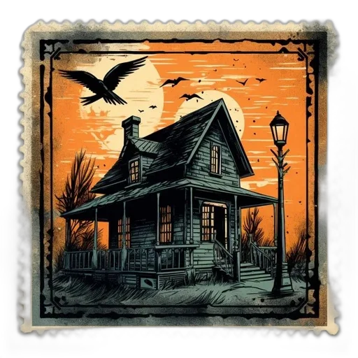 building, concept art, comic book art, night transparent PNG cut-out