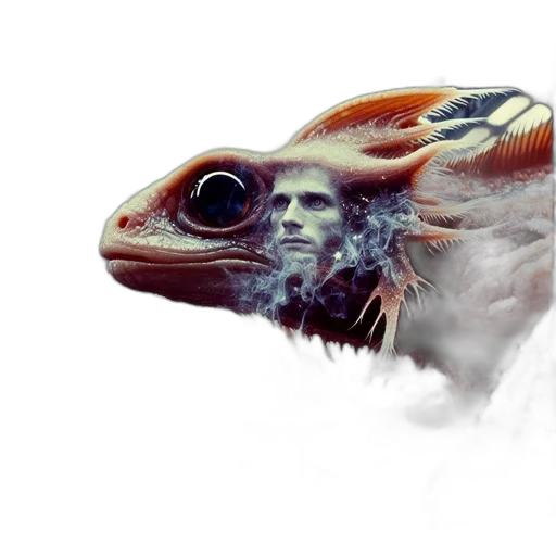 dragon, creature, animal, mask transparent PNG cut-out
