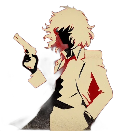 weapon, jacket, staff, pixel art transparent PNG cut-out