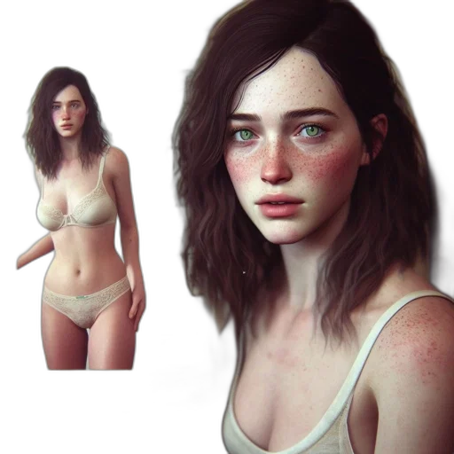 face, dress, creature, concept art transparent PNG cut-out
