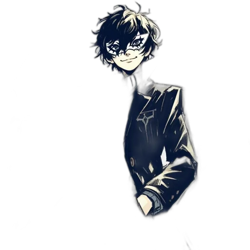 jacket, staff, mask, creature transparent PNG cut-out