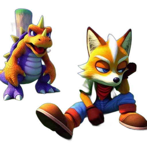 animal, creature, 3d render, concept art transparent PNG cut-out