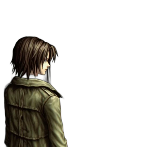 jacket, staff, weapon, face transparent PNG cut-out