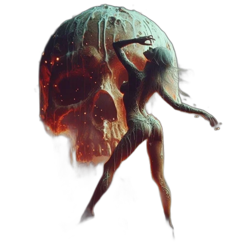 creature, hair, dragon, mask transparent PNG cut-out