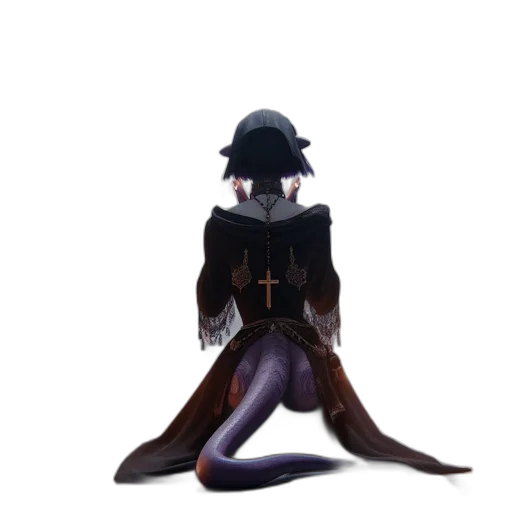hat, creature, staff, animal transparent PNG cut-out