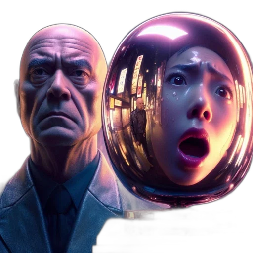 face, mask, robot, concept art transparent PNG cut-out