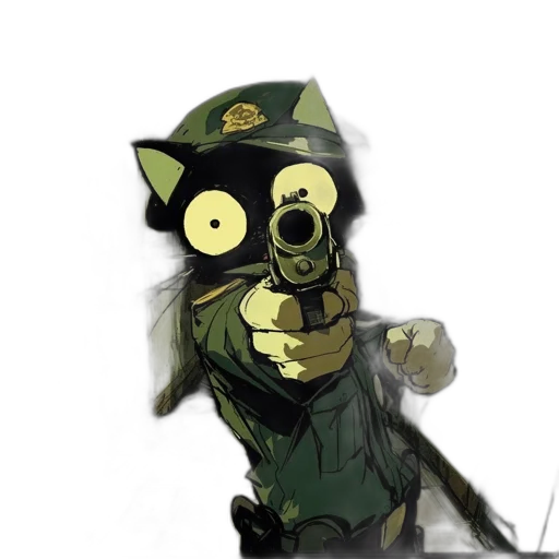 mask, weapon, staff, jacket transparent PNG cut-out
