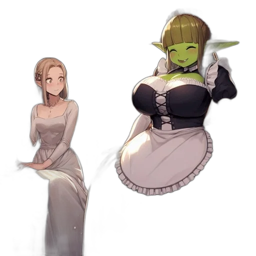 dress, mask, staff, concept art transparent PNG cut-out