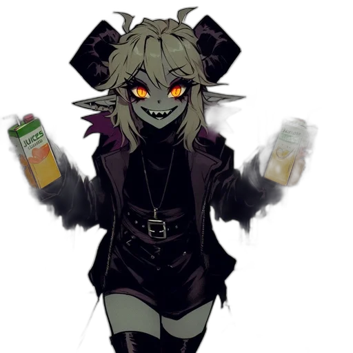 creature, jacket, food, staff transparent PNG cut-out