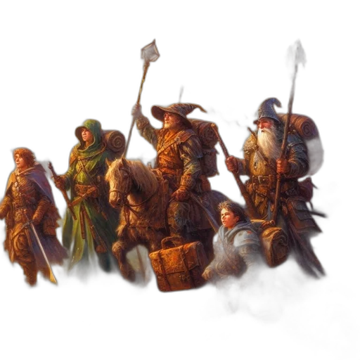 staff, concept art, fantasy art, oil painting transparent PNG cut-out