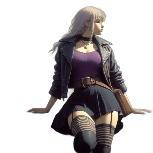 jacket, dress, concept art, 3d render transparent PNG cut-out