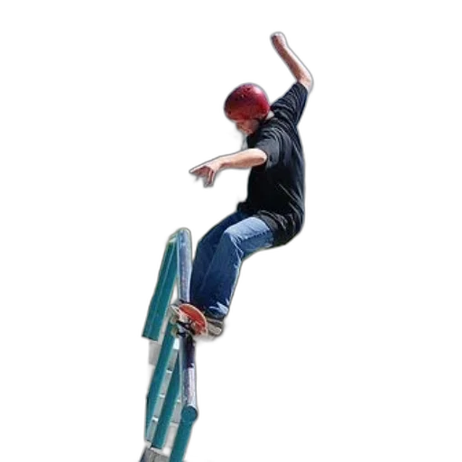 staff, hat, photorealistic, skateboarder transparent PNG cut-out