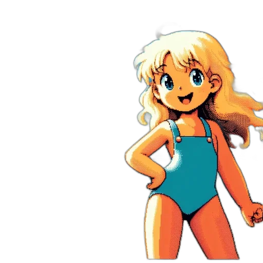 cartoon, pixel art, anime, concept art transparent PNG cut-out