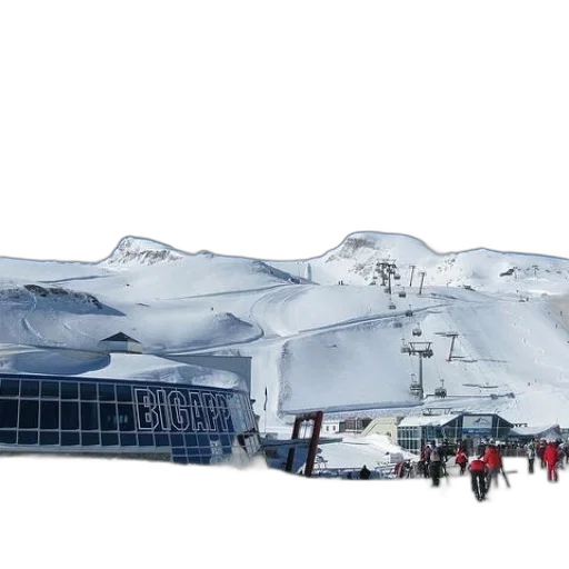building, concept art, 3d render, snow transparent PNG cut-out