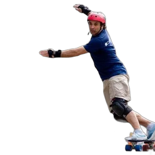 man, wearing, red, helmet transparent PNG cut-out