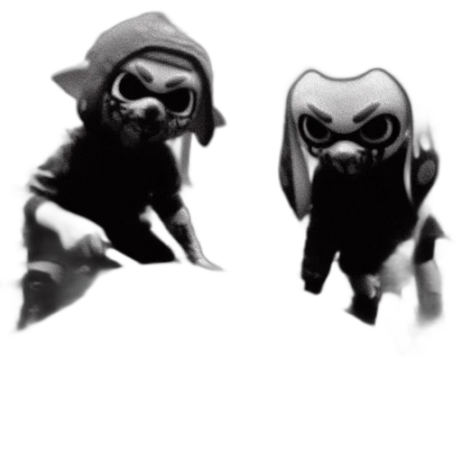 mask, creature, concept art, 3d render transparent PNG cut-out