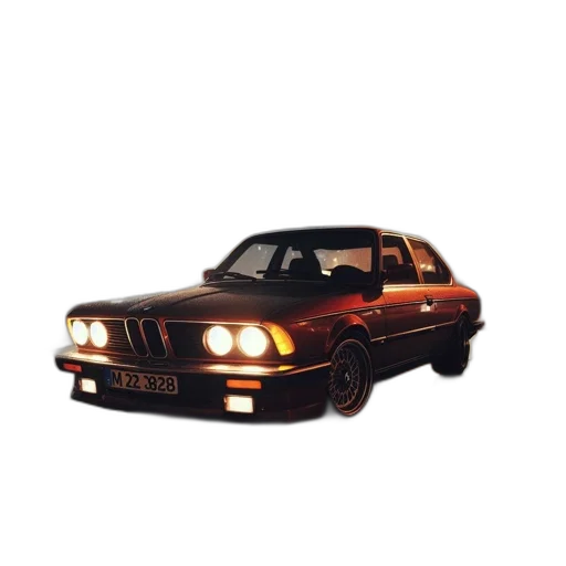 car, animal, weapon, vaporwave transparent PNG cut-out