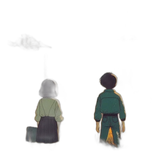 jacket, robot, hair, bottle transparent PNG cut-out