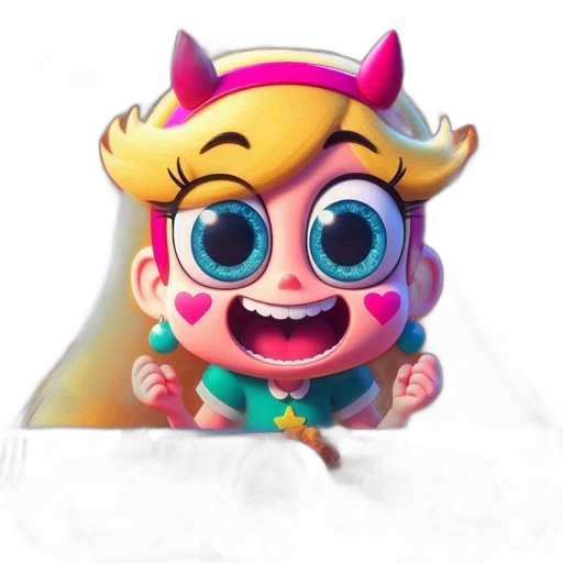 crown, face, creature, staff transparent PNG cut-out