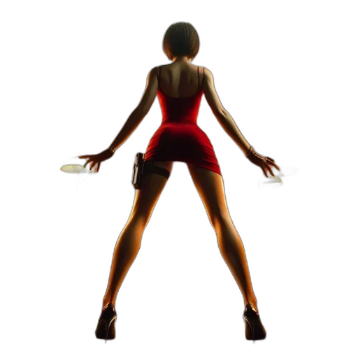 dress, 3d render, concept art, photorealistic transparent PNG cut-out