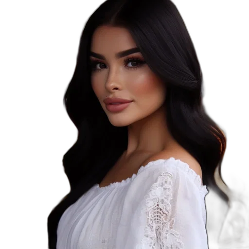 dress, face, hair, jewelry transparent PNG cut-out