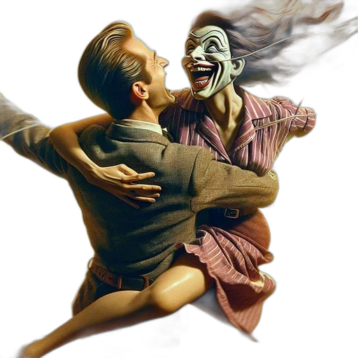 mask, concept art, comic book art, photorealistic transparent PNG cut-out
