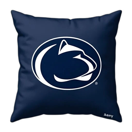 navy, blue, pillow, white transparent PNG cut-out