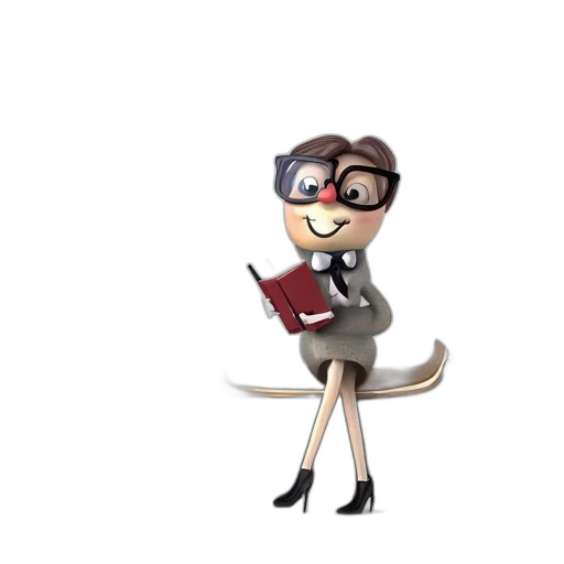 staff, cartoon, concept art, 3d render transparent PNG cut-out
