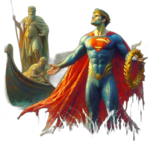 comic book art, concept art, fantasy art, ancient transparent PNG cut-out