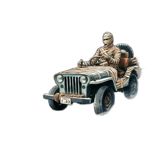 car, concept art, 3d render, comic book art transparent PNG cut-out