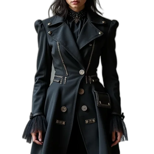 jacket, staff, concept art, photorealistic transparent PNG cut-out