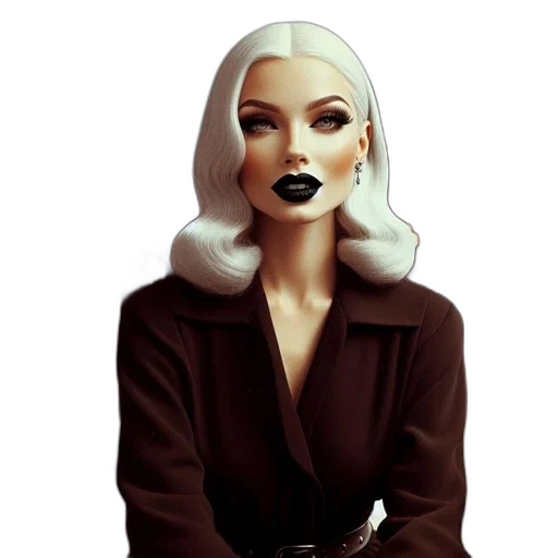 face, jewelry, concept art, 3d render transparent PNG cut-out