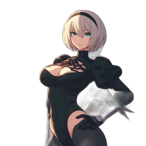dress, jacket, staff, weapon transparent PNG cut-out