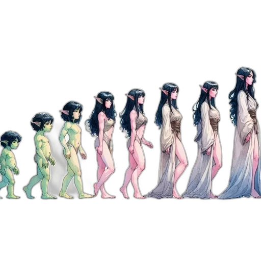 dress, robot, concept art, pixel art transparent PNG cut-out