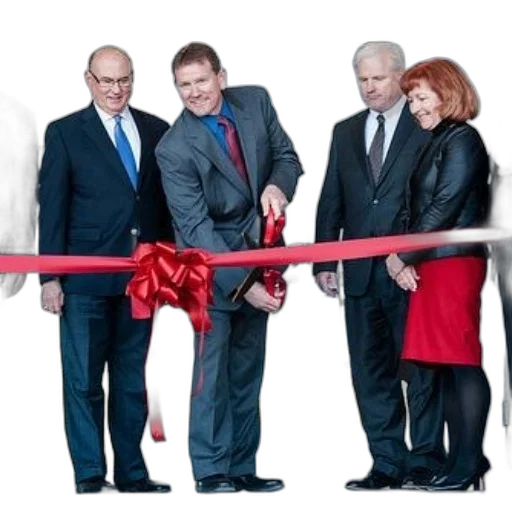 staff, group, people, including transparent PNG cut-out