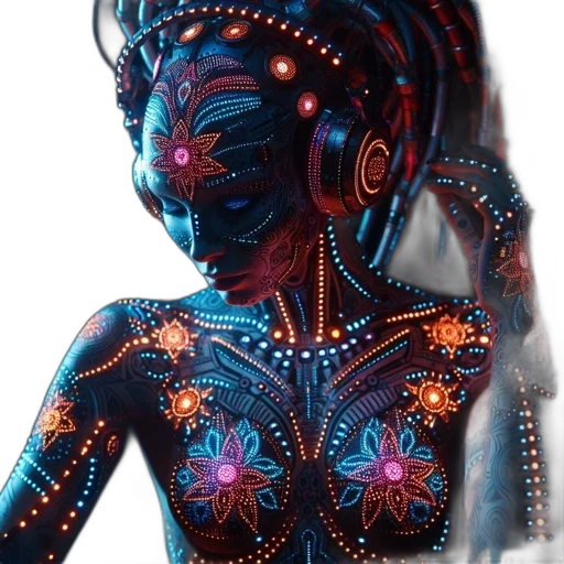 mask, jewelry, robot, dress transparent PNG cut-out