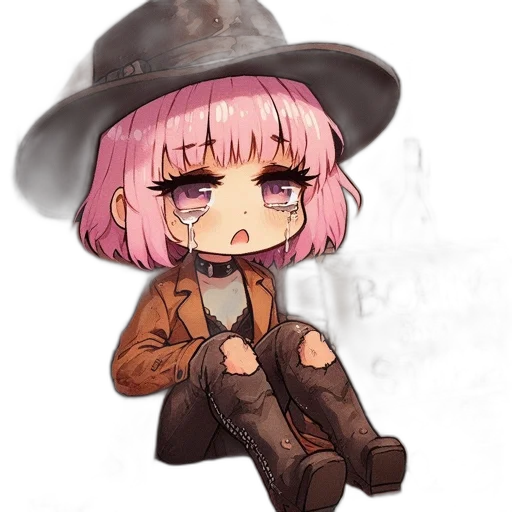 hat, jacket, creature, weapon transparent PNG cut-out