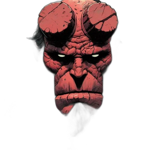 mask, face, creature, staff transparent PNG cut-out